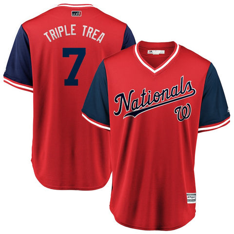Trea Turner "Triple Trea" Washington Nationals Majestic 2018 Players' Weekend Cool Base Jersey