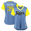 Kevin Kiermaier "Outlaw" Tampa Bay Rays Majestic Women's 2018 Players' Weekend Cool Base Jersey