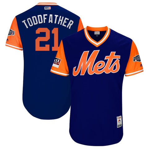 Todd Frazier "Toddfather" New York Mets Majestic 2018 MLB Little League Classic Authentic Jersey