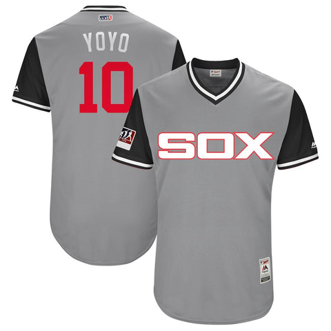 Yoan Moncada "Yoyo" Chicago White Sox Majestic 2018 Players' Weekend Authentic Jersey - Gray/Black