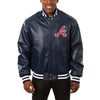 Atlanta Braves JH Design Classic Leather Team Jacket