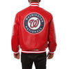 Washington Nationals JH Design Classic Leather Team Jacket