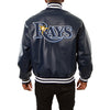 Tampa Bay Rays JH Design Classic Leather Team Jacket