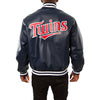 Minnesota Twins JH Design Classic Leather Team Jacket