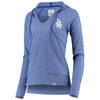 Los Angeles Dodgers   Women's Waffle Knit Pullover Hoodie