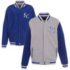 Kansas City Royals JH Design Embroidered Reversible Full Snap Fleece Jacket