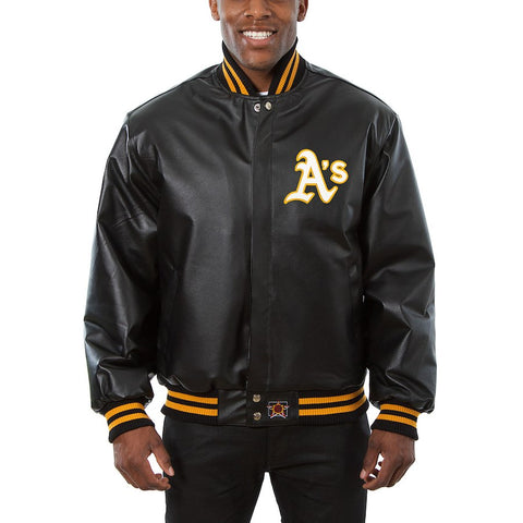 Oakland Athletics JH Design Classic Leather Team Jacket
