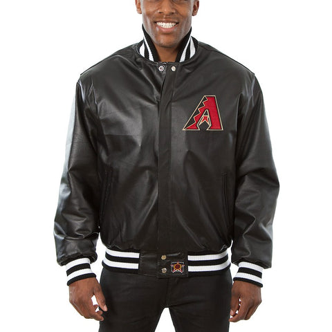 Arizona Diamondbacks JH Design Classic Leather Team Jacket