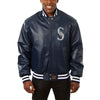 Seattle Mariners JH Design Classic Leather Team Jacket