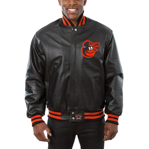Baltimore Orioles JH Design Classic Leather Team Jacket