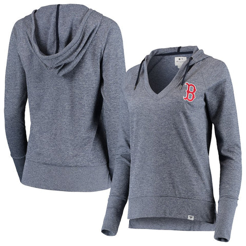 Boston Red Sox   Women's Waffle Knit Pullover Hoodie