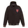 New York Mets JH Design Heavyweight Reversible Full Snap Hoodie