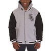Chicago White Sox JH Design Heavyweight Reversible Full Snap Hoodie
