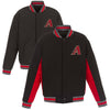 Arizona Diamondbacks JH Design Wool Poly-Twill Accent Full Snap Jacket