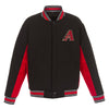 Arizona Diamondbacks JH Design Wool Poly-Twill Accent Full Snap Jacket