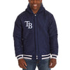 Tampa Bay Rays JH Design Reversible Fleece Full Snap Hoodie