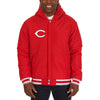 Cincinnati Reds JH Design Reversible Fleece Full Snap Hoodie