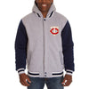 Minnesota Twins JH Design Reversible Fleece Full Snap Hoodie