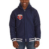 Minnesota Twins JH Design Reversible Fleece Full Snap Hoodie