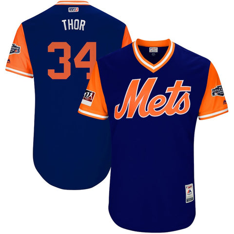 Noah Syndergaard "Thor" New York Mets Majestic 2018 MLB Little League Classic Authentic Jersey