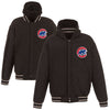 Chicago Cubs JH Design Heavyweight Reversible Full Snap Hoodie