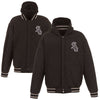 Chicago White Sox JH Design Heavyweight Reversible Full Snap Hoodie