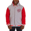 Washington Nationals JH Design Reversible Fleece Full Snap Hoodie