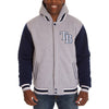 Tampa Bay Rays JH Design Reversible Fleece Full Snap Hoodie