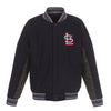 St. Louis Cardinals JH Design Wool Poly-Twill Accent Jacket
