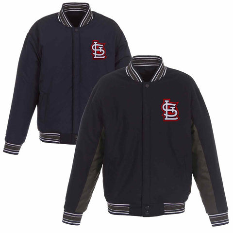 St. Louis Cardinals JH Design Wool Poly-Twill Accent Jacket