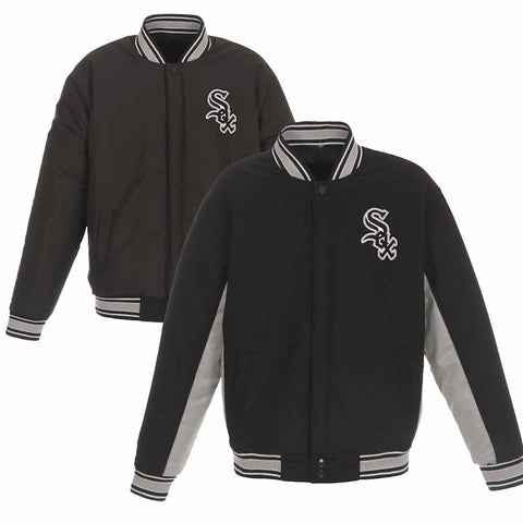 Chicago White Sox JH Design Alternate Wool Poly-Twill Accent Jacket