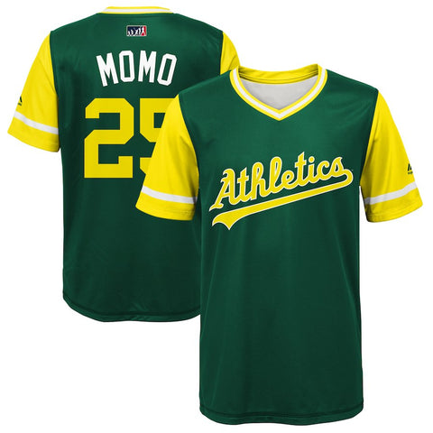 Stephen Piscotty "Momo" Oakland Athletics Majestic Youth 2018 Players' Weekend Jersey