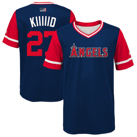 Mike Trout "Kiiiiid" Los Angeles Angels Majestic Youth 2018 Players' Weekend Jersey