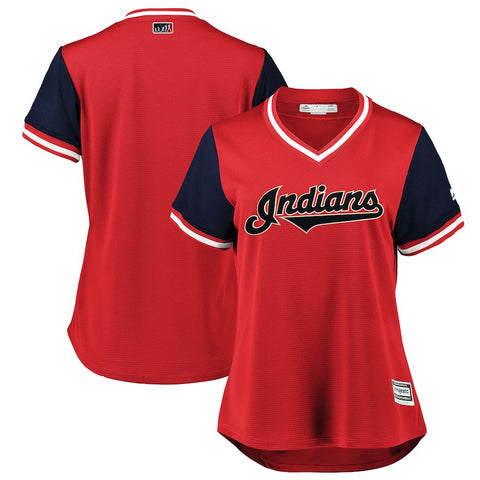 Cleveland Indians Majestic Women's 2018 Players' Weekend Team Jersey