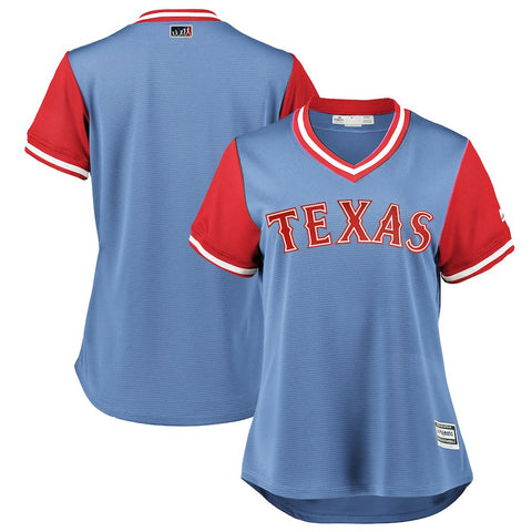 Texas Rangers Majestic Women's 2018 Players' Weekend Team Jersey