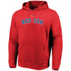 Dustin Pedroia Boston Red Sox Majestic Authentic Name & Number Pullover Hoodie - Red
