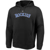 Charlie Blackmon Colorado Rockies Majestic Authentic Name & Number Pullover Hoodie - Black
