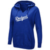 Clayton Kershaw Los Angeles Dodgers Majestic Women's Authentic Name & Number Pullover Hoodie - Royal