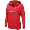 Yadier Molina St. Louis Cardinals Majestic Women's Authentic Name & Number Pullover Hoodie - Red