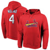 Yadier Molina St. Louis Cardinals Majestic Authentic Name & Number Pullover Hoodie - Red