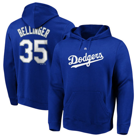 Cody Bellinger Los Angeles Dodgers Majestic Authentic Name & Number Pullover Hoodie - Royal