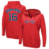Andrew Benintendi Boston Red Sox Majestic Women's Authentic Name & Number Pullover Hoodie - Red