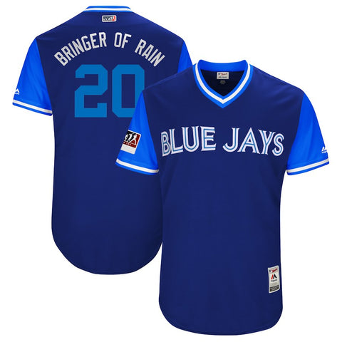 Josh Donaldson "Bringer of Rain" Toronto Blue Jays Majestic 2018 Players' Weekend Authentic Jersey - Light Blue/Royal
