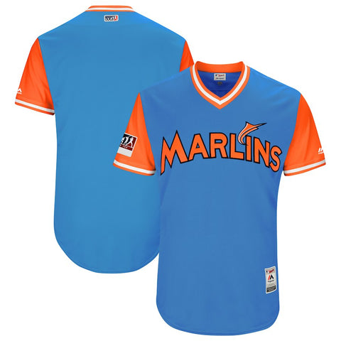 Miami Marlins Majestic 2018 Players' Weekend Authentic Team Jersey