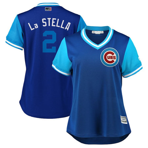 Tommy La Stella "La Stella" Chicago Cubs Majestic Women's 2018 Players' Weekend Cool Base Jersey