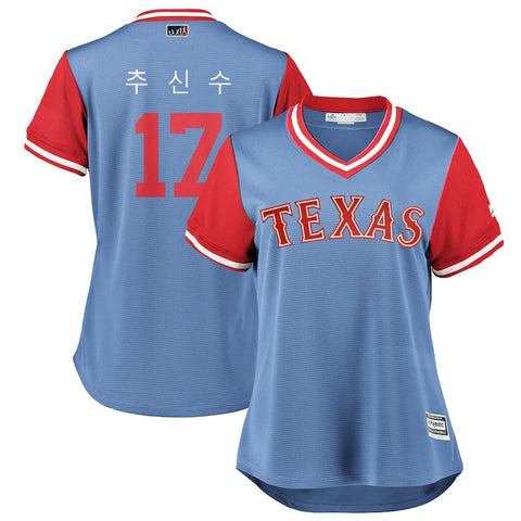 Shin Soo Choo Texas Rangers Majestic Women's 2018 Players' Weekend Cool Base Jersey