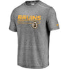 Boston Bruins   Authentic Pro Clutch T-Shirt - Heathered Gray