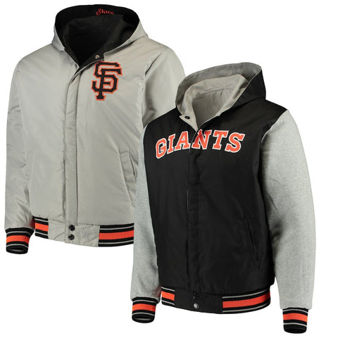 San Francisco Giants JH Design Reversible Full-Snap Twill Jacket
