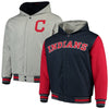 Cleveland Indians JH Design Reversible Full-Snap Twill Jacket