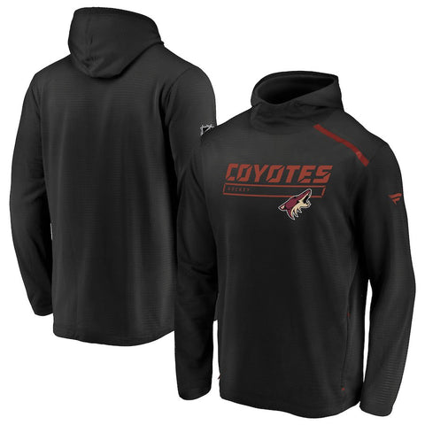 Arizona Coyotes   Authentic Pro Rinkside Transitional Pullover Hoodie - Black